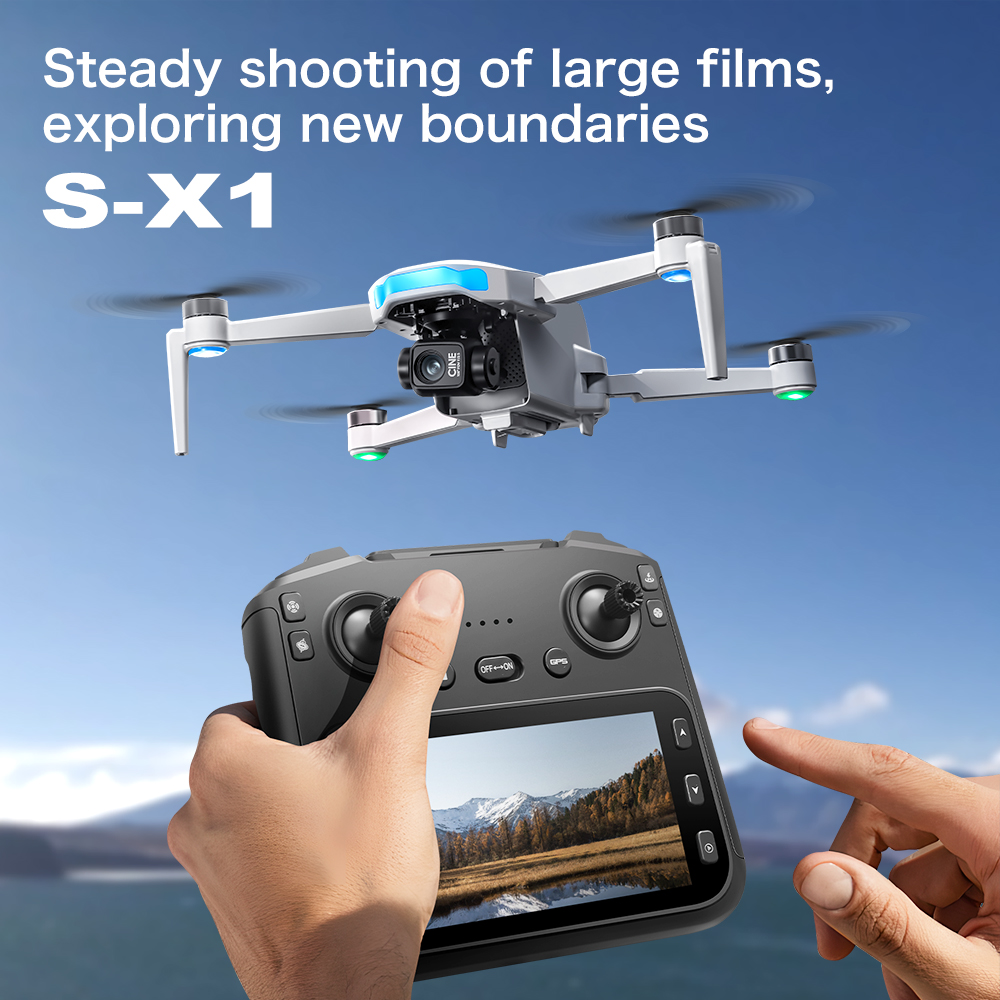 オリジナルS-X1 GPSドローン 8KHDプロフェッショナ - Jjrc Drone X12 のレビューと価格