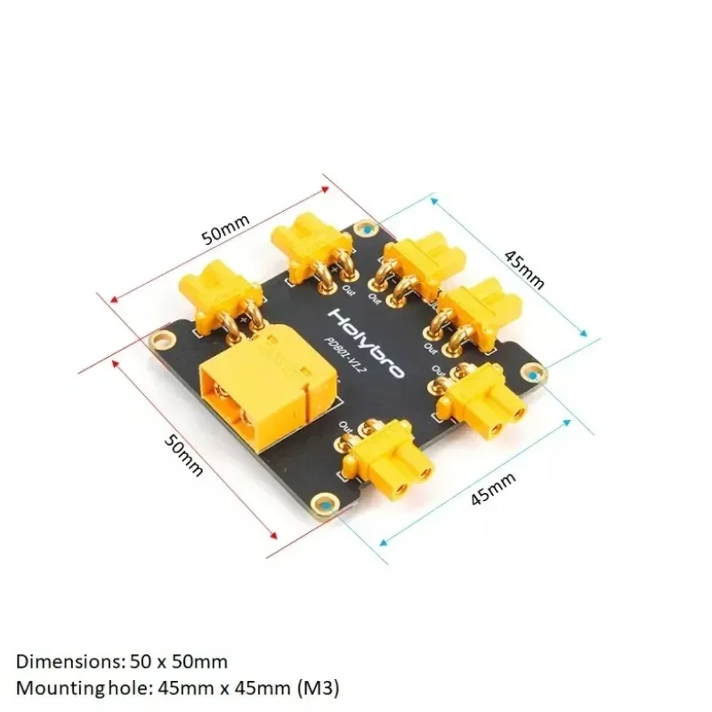 Holybro製 PM02/PM07電源モジュール用電源分配 - Drone Power Distribution Board のレビューと価格